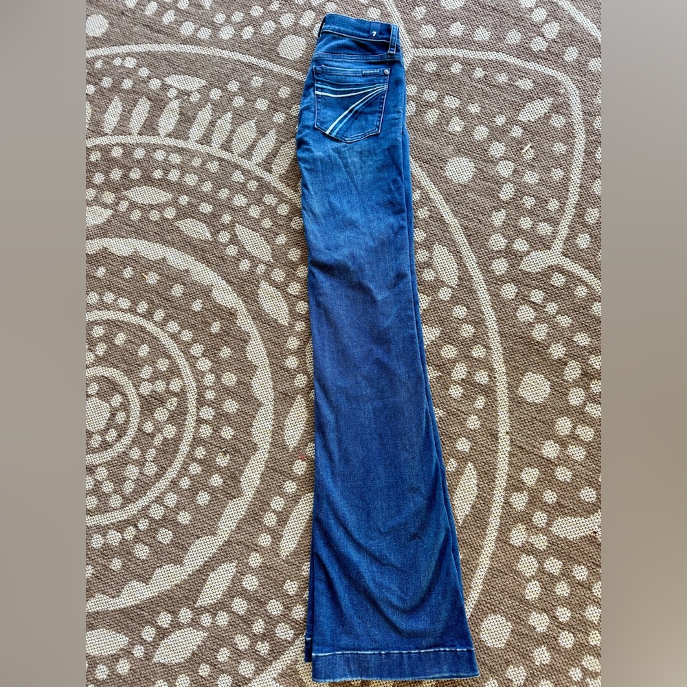 Blue Slim Illusion 7 for all mankind Dojo